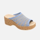Cork platform sandal