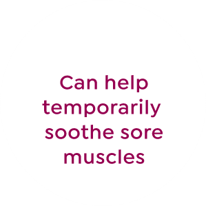 help temporarily soothe sore muscles