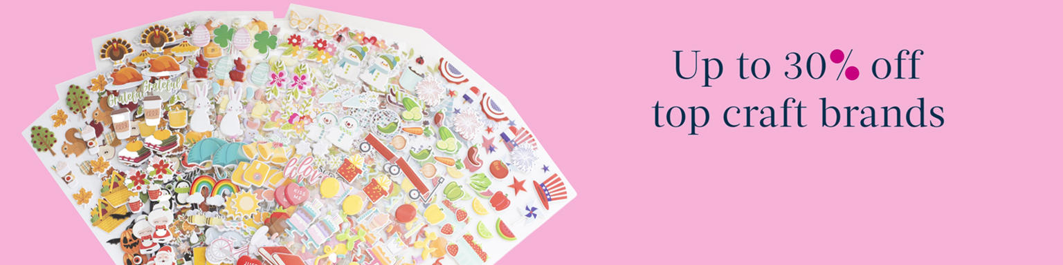 Up to 30% off top craft brands