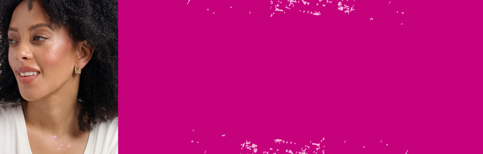 Woman on a pink background