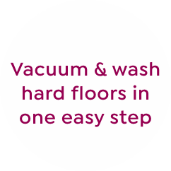 vacuum and wash hard floors in one easy step