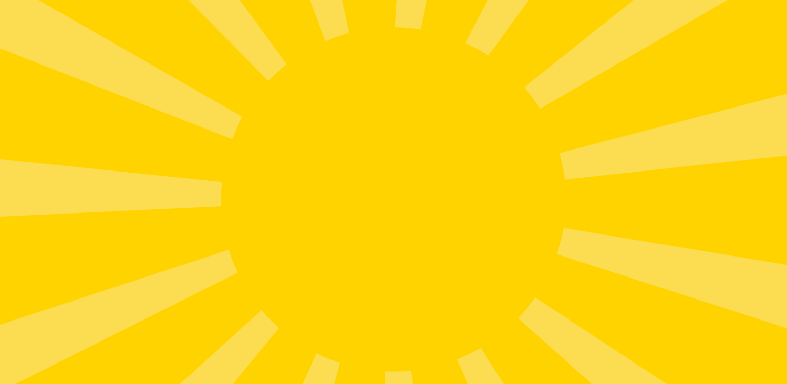 Yellow sunburst