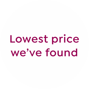 lowest price we've found
