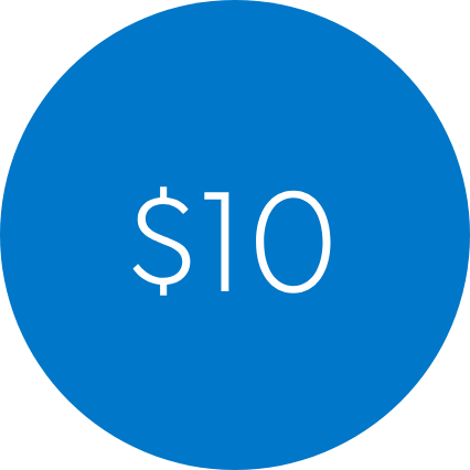 10 dollars